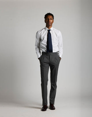 Pantalón gurkha vestir gris medio