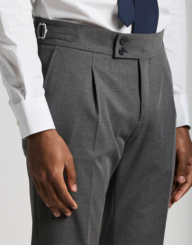 Pantalón gurkha vestir gris medio