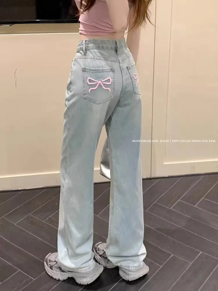 pantalones únicos de pierna ancha